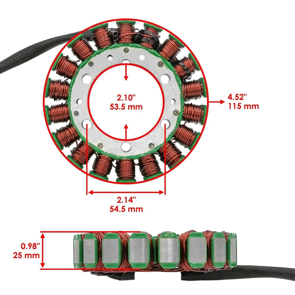 Stator And Outer Gasket for Kawasaki Vulcan 88 VN 1500 VN1500 1987 1988-1995