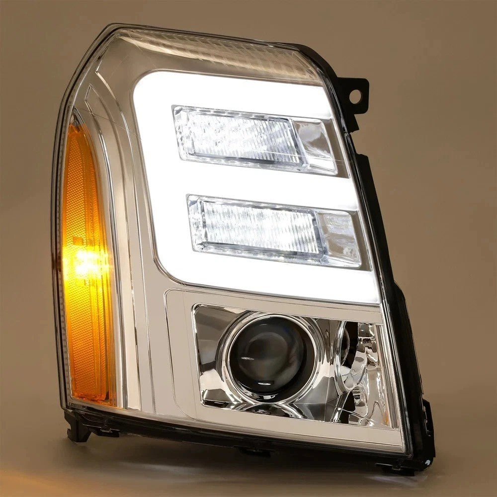 For Cadillac Escalade ESV 07-14 HID/Xenon LED DRL Projector Headlights DOT/SAE