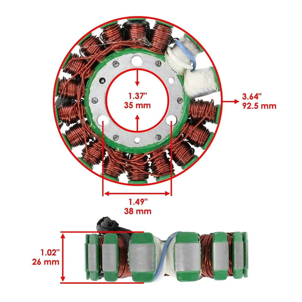 Stator & Left Crankcase Gasket for Honda TRX450ER 2006 2007 2008 2009 12 13 14