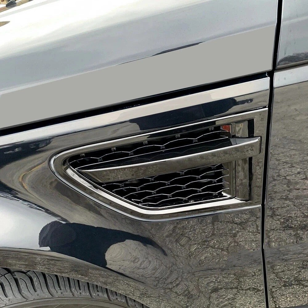 Gloss Black Front Grille Air Side Vents For Land Rover Range Rover Sport 2010-13