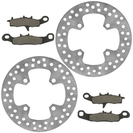 2 Front Brake Disc Rotor Pad for Kawasaki Prairie 650 KVF650A KVF650B 2002-2003