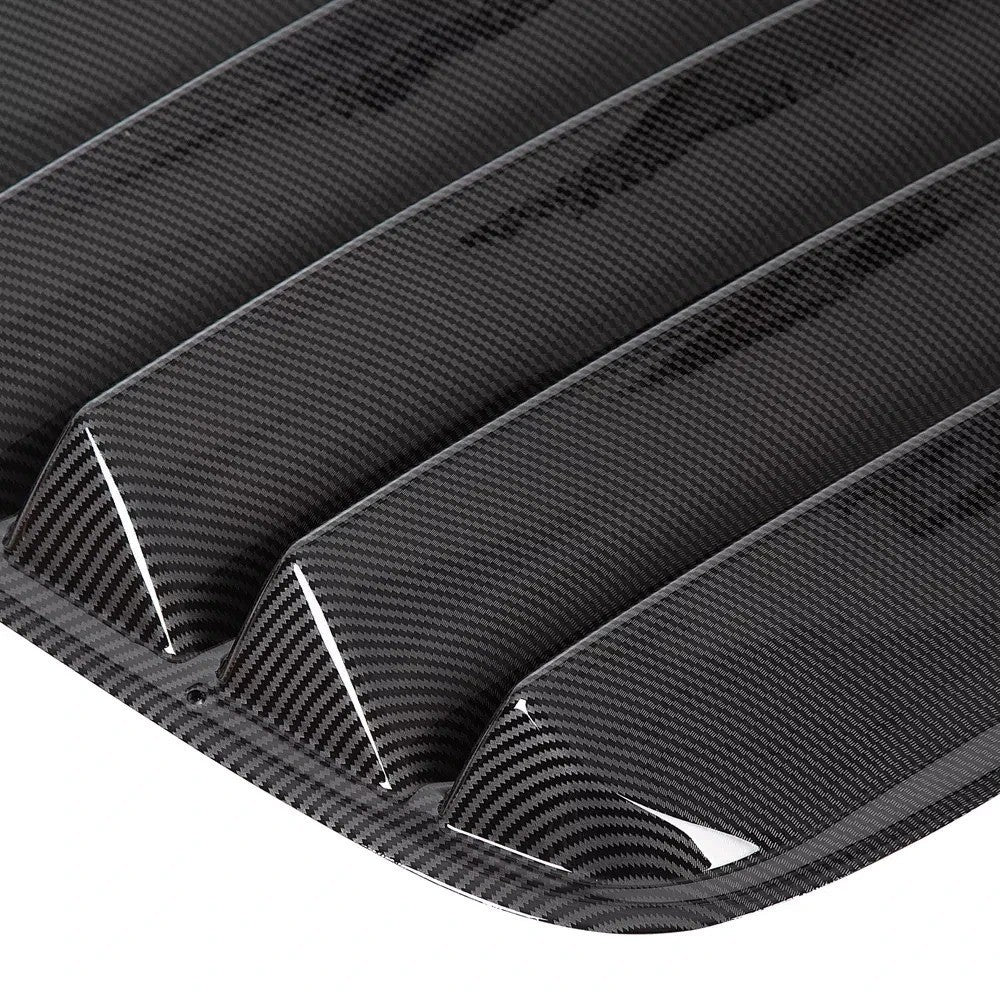 For Dodge Challenger 08-23 Carbon Fiber Style Rear Window Louver Sun Shade Vent