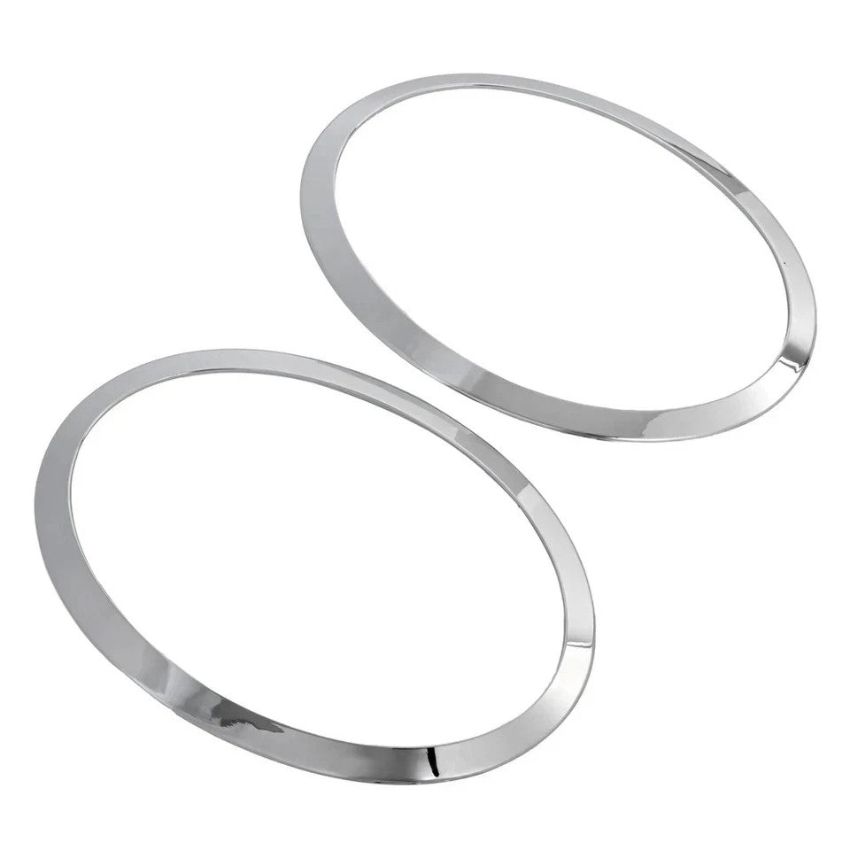 For 2014-2021 Mini Cooper S F55 F56 F57 Chrome Headlight Ring Bezel Cover Trim