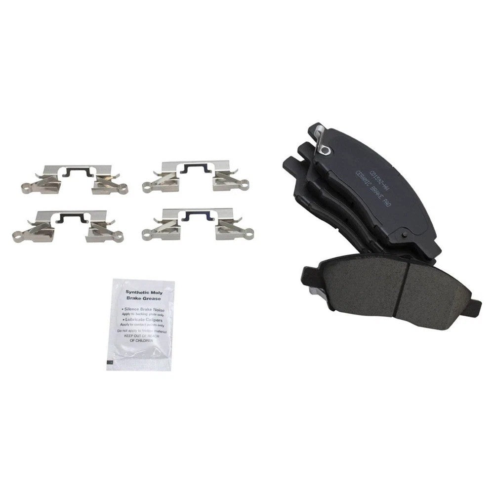 Front Premium Posi Ceramic Brake Pad & Coated Rotor Kit for Nissan Versa