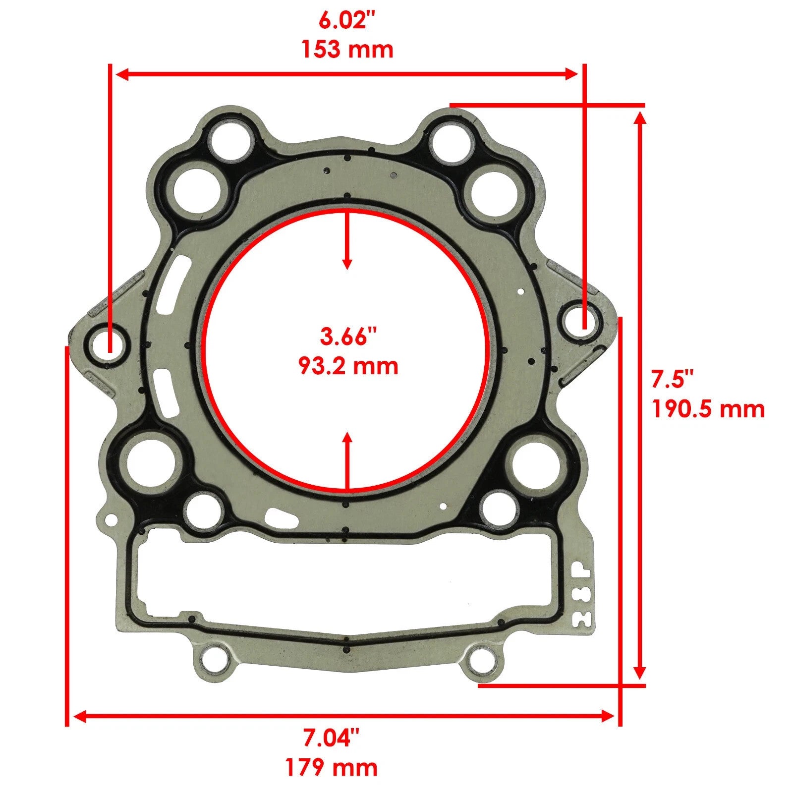 Cylinder Intake Exhaust Valve Gasket Kit for Yamaha Grizzly 550 YFM550F 2009-14
