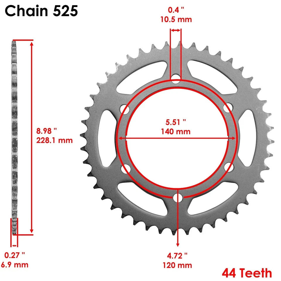 Blue Drive Chain And Sprocket Kit for Suzuki GSX-R750 1998 1999