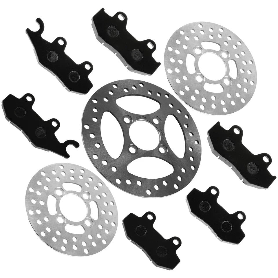 Front Rear Brake Disc Rotor W/Pad For Yamaha YFZ450 2006-2009 (Not For YFZ450R )