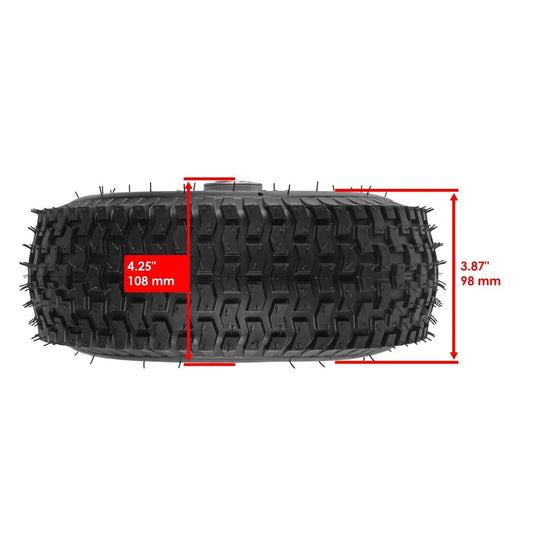 Front Wheel Rim & Tire for Snapper Rear Engine Riding Mower 4.10/3.50 - 4