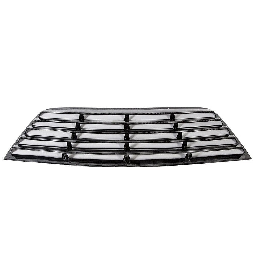 For Dodge Challenger 08-23 Carbon Fiber Style Rear Window Louver Sun Shade Vent