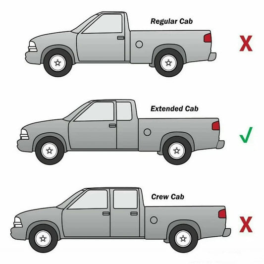 For 2004-2008 Ford F-150 Super Cab 6.5' Short Bed w/Flare Rocker Panel Trim 10Pc