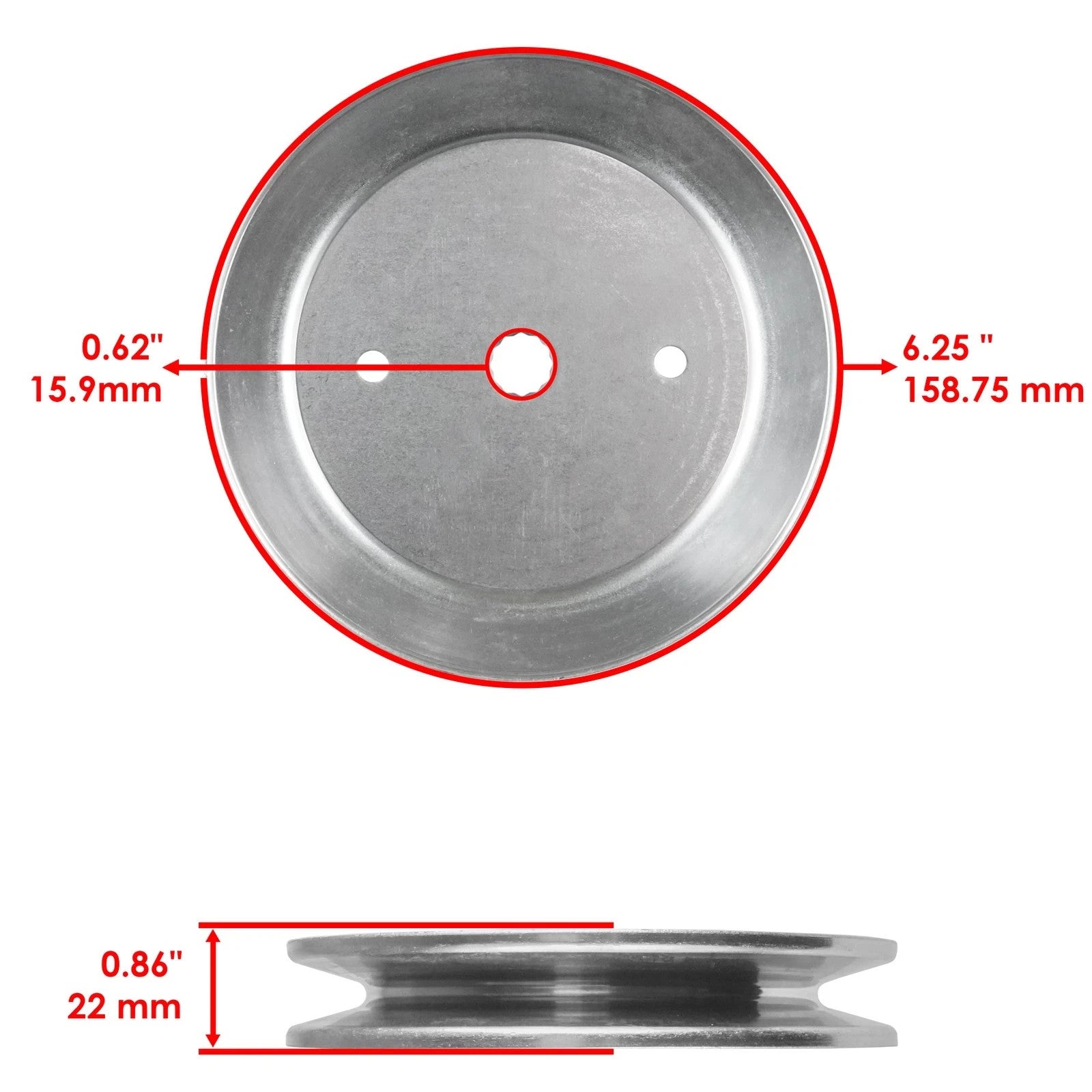 46" Deck Spindle & Pulley for Poulan 175A46 960420153 960420157 Pro 21546446