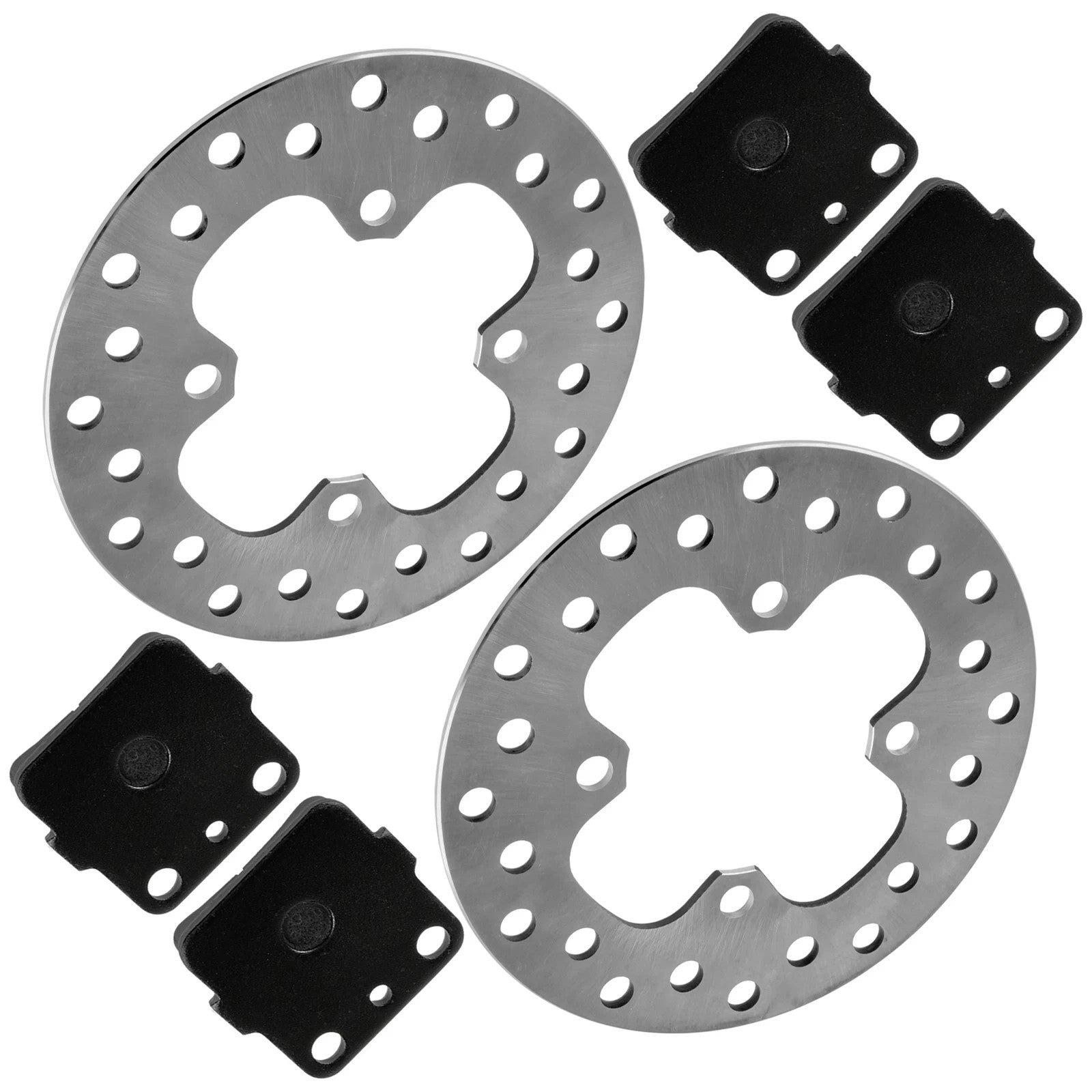 2 Front Brake Disc Rotor for Honda Rancher 420 TRX420FM 4x4 2014 - 2022 w/ Pads