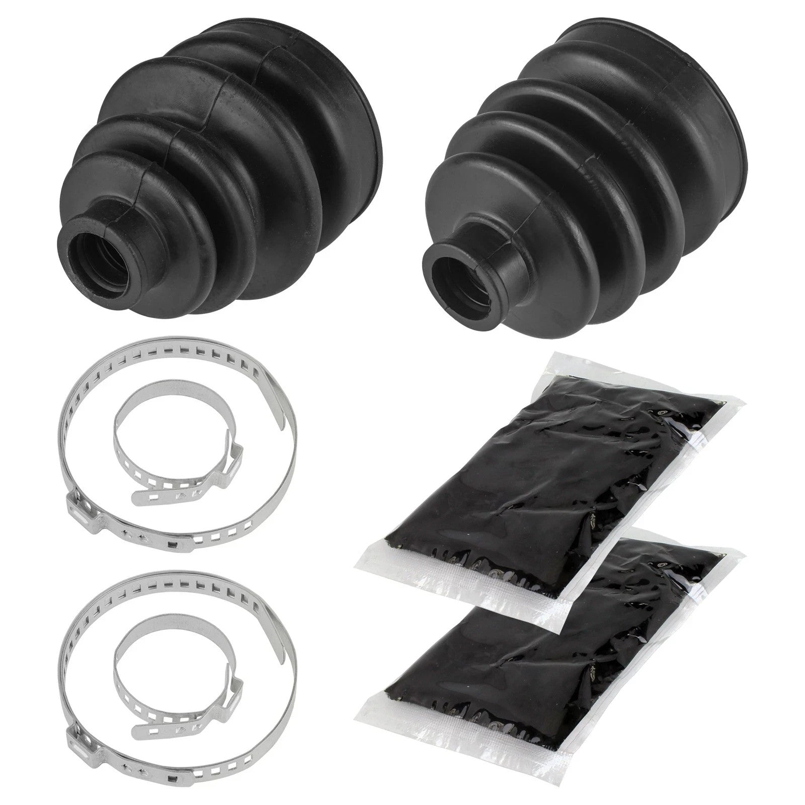 Front Inner Outer Axle CV Boot Kit for Honda TRX300FW Fourtrax 4X4 1988-2000