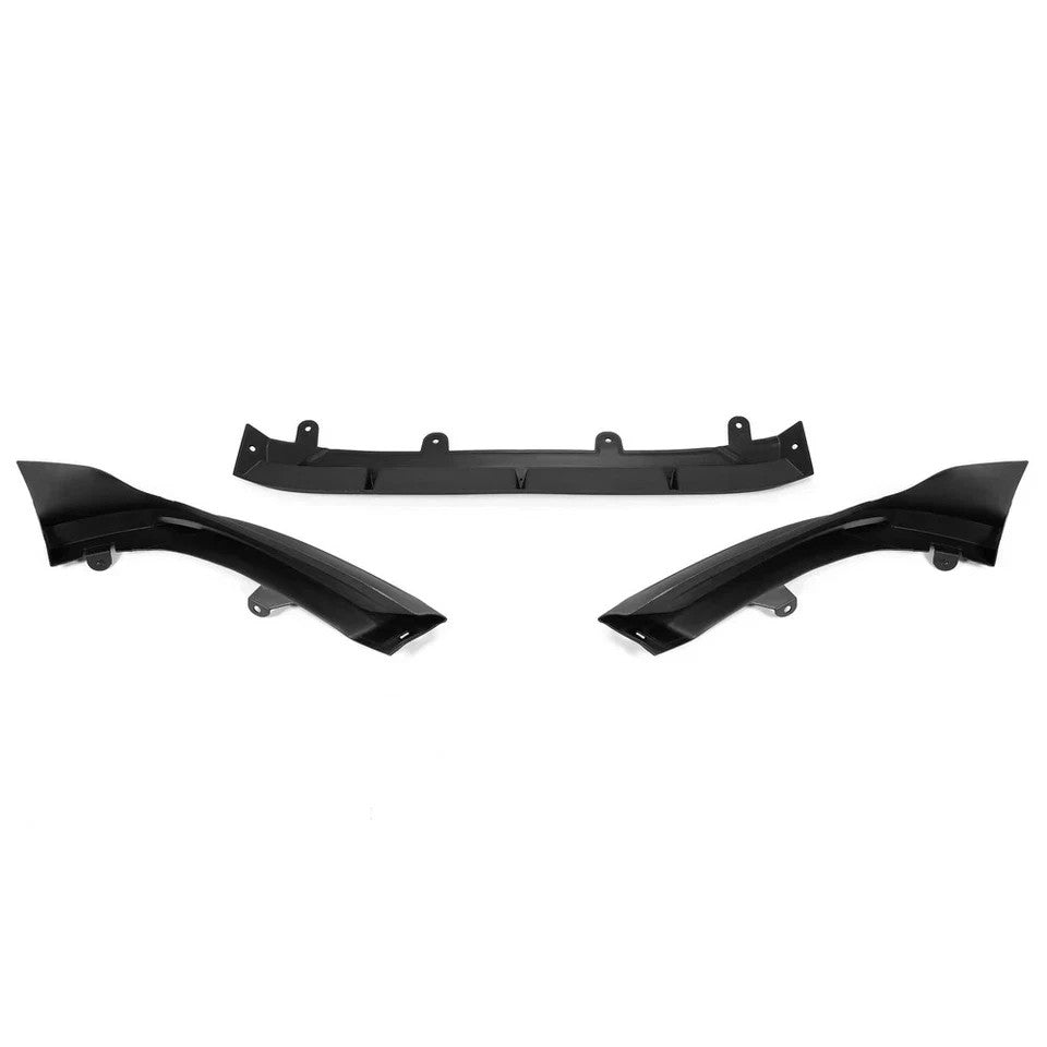 HECASA Front Bumper Lip Splitter YF Style For 2018-2020 Honda Accord Gloss Black