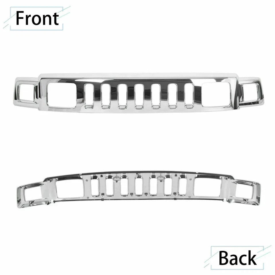 Front Chrome Grille Assembly For Hummer H3 2006 2007 2008 2009 2010 New