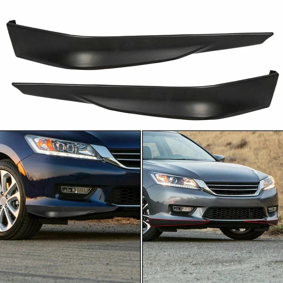 For 2013-2015 Honda Accord 4-DR HFP-Style Front+Rear Bumper Spoiler Lip 4pc