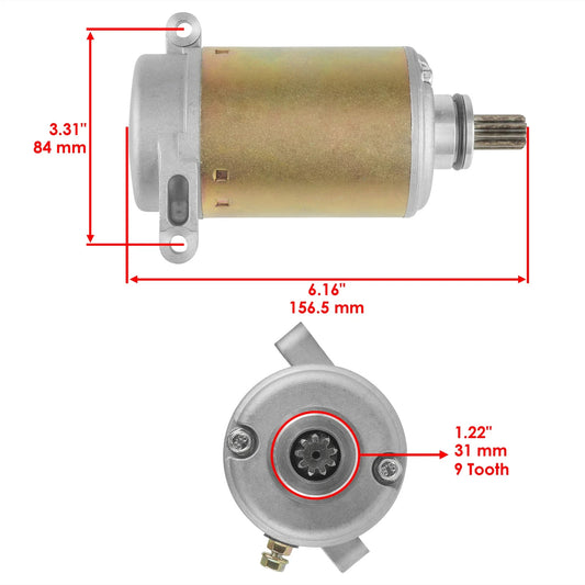 Starter & Relay Solenoid for Yamaha Big Bear 350 YFM350FW 4X4 1997 1998 1999