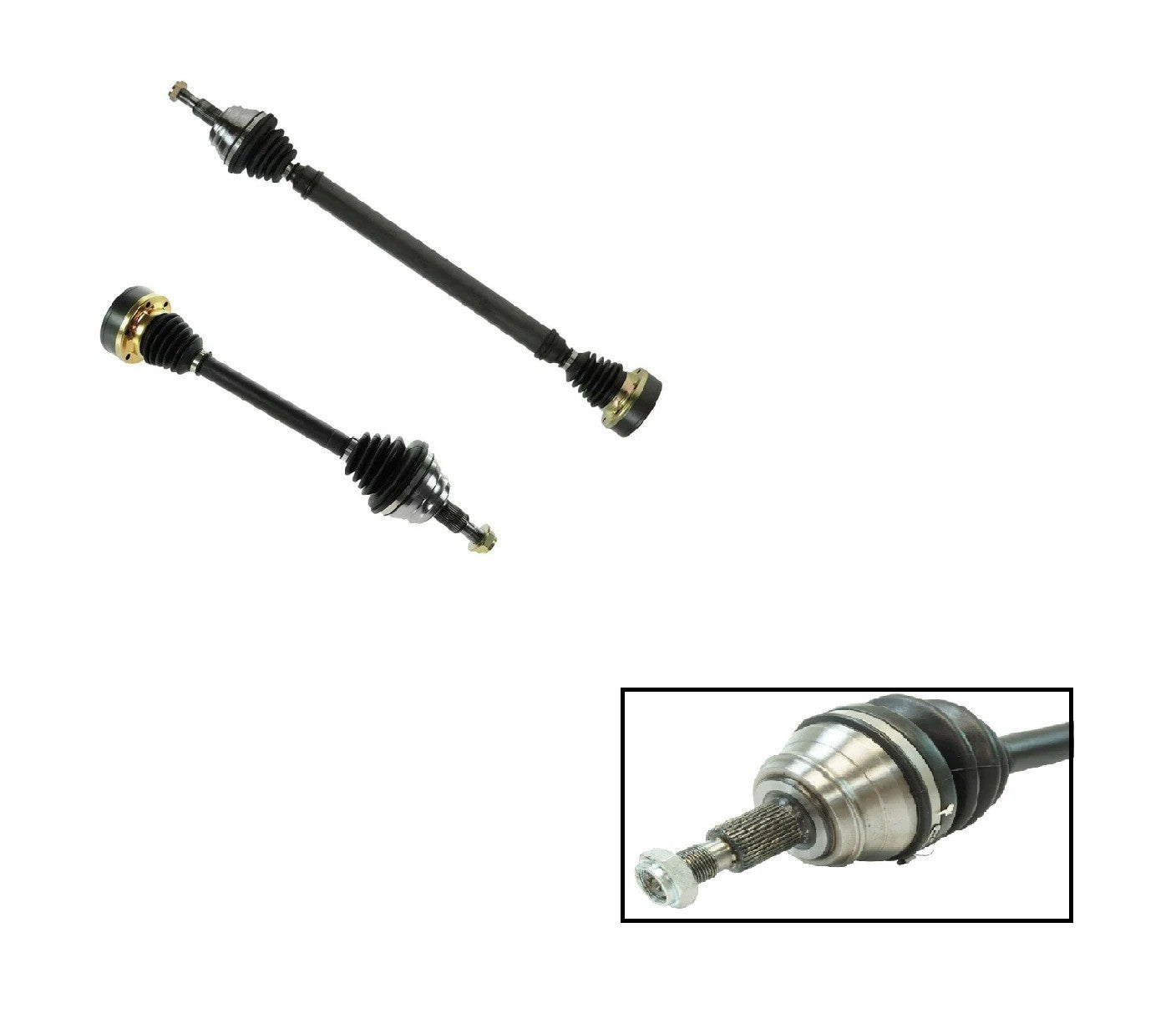 CV Axle Shaft Assembly Pair for Golf Beetle Jetta Manual Transmission MT