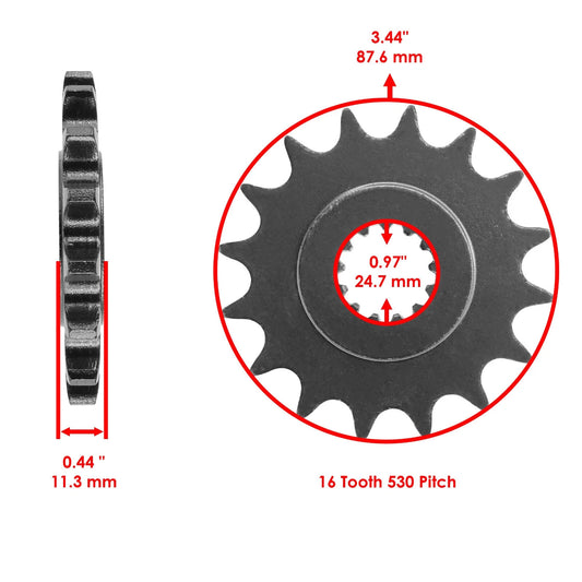 Front Sprocket for Yamaha R6 YZF-R6 1999 2000 2001 2002-2016 / YZF750 1995-1998 