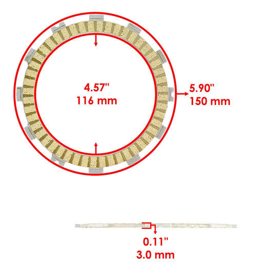 Clutch Friction Plates kit for Honda CRF450R CRF450RX CRF450RWE 2017-2020