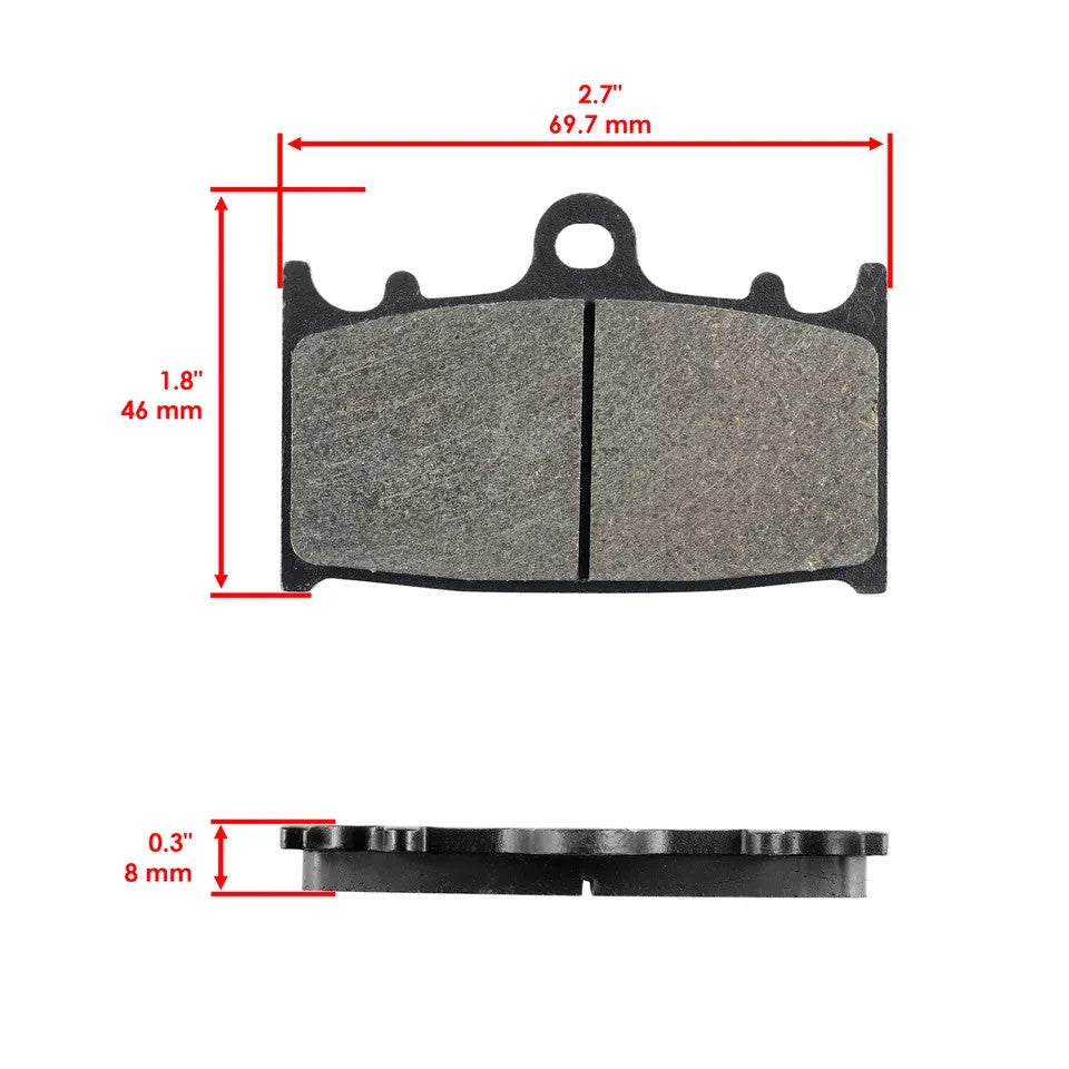 Front Rear Brake Pads for Suzuki GSX-R600 GSXR600 1997 1998 1999 2000 01 02 03