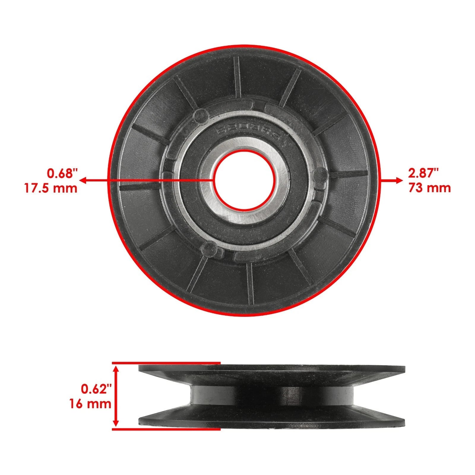 2 Idler Pulley w/ Belt Kit For John Deere 100 Series Tractor D105 E100 X105 X106