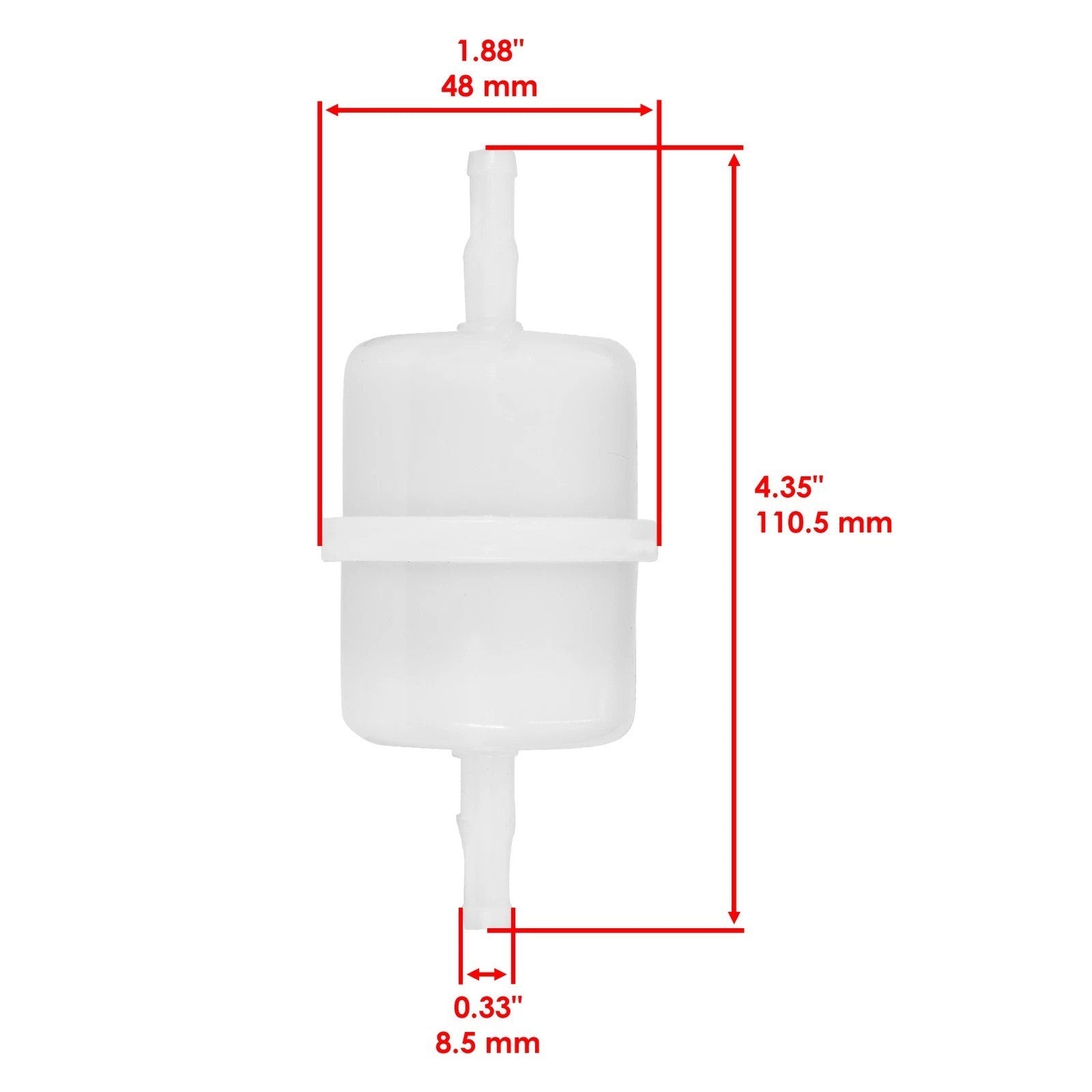 Fuel Filter For Kubota Z724KH-2 Z724KH-3 Z725KH Z725KH-2 Z725KH-3 ZG123S ZG127S