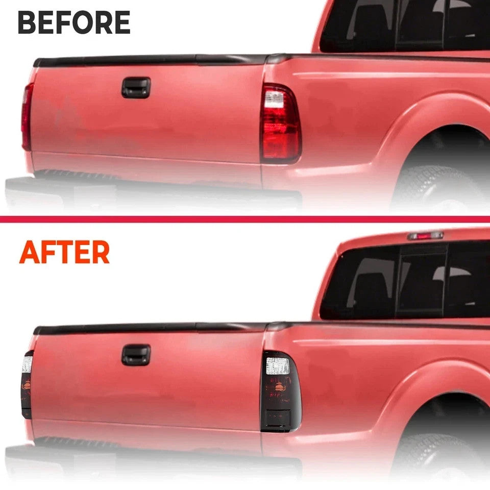 Pair Smoked Tail Lights For Ford F-250 F-350 F-450 F-550 Super Duty 2008-2016