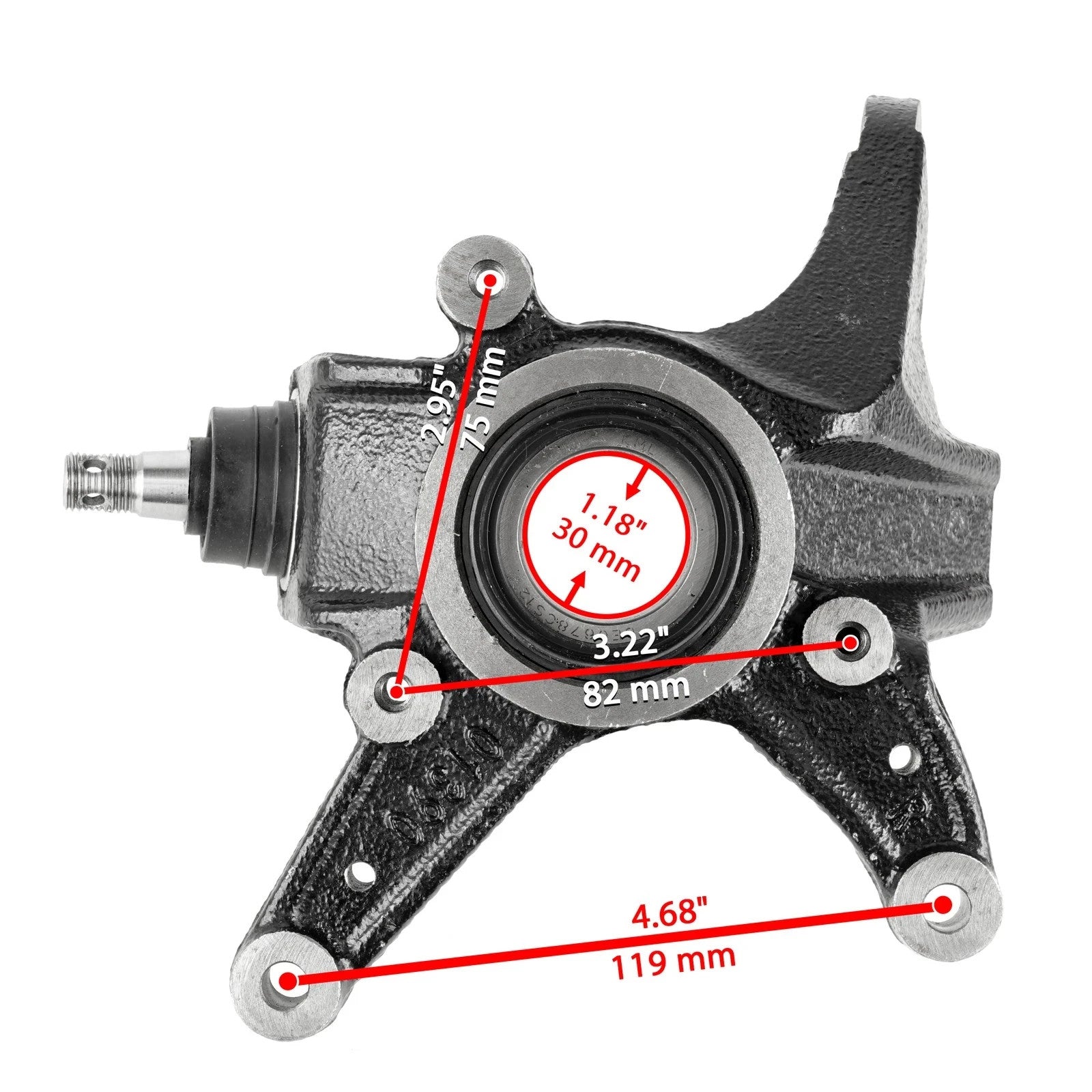 Front Left Right Steering Wheel Knuckle For Honda TRX420FPM Rancher 420 2009-13