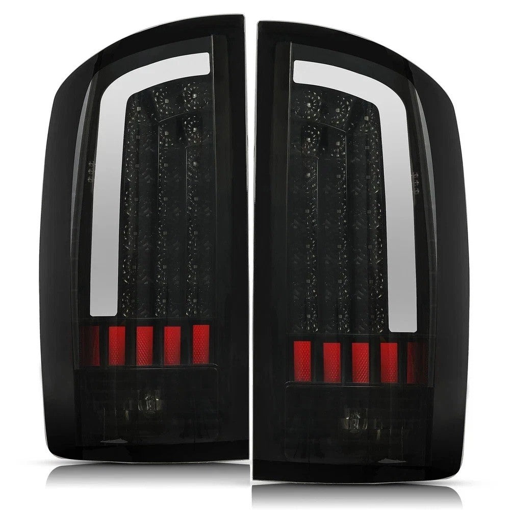 HECASA For Dodge Ram 1500 2500 3500 2002-2006 Smoke LED Tail Lights Left+Right