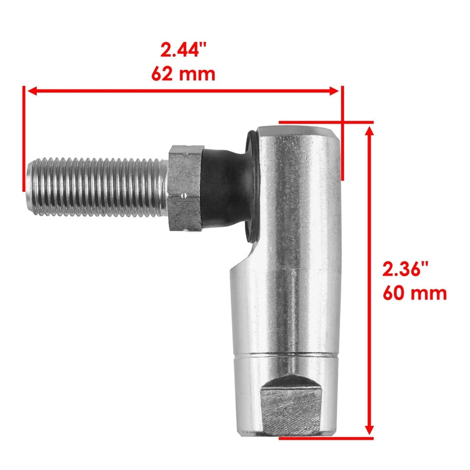 Tie Rod End 1/2" 20 Pitch For John Deere GX325 GX335 X465 X475 AM133072 AM133073