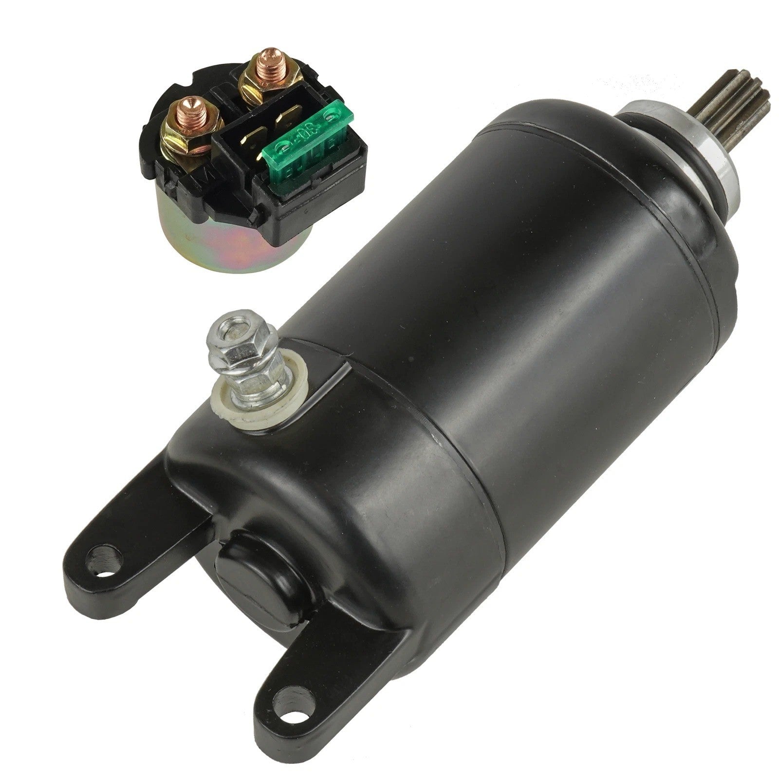 Starter and Relay Solenoid for Kawasaki for EX250J Ninja 250R 1988 1989-2012