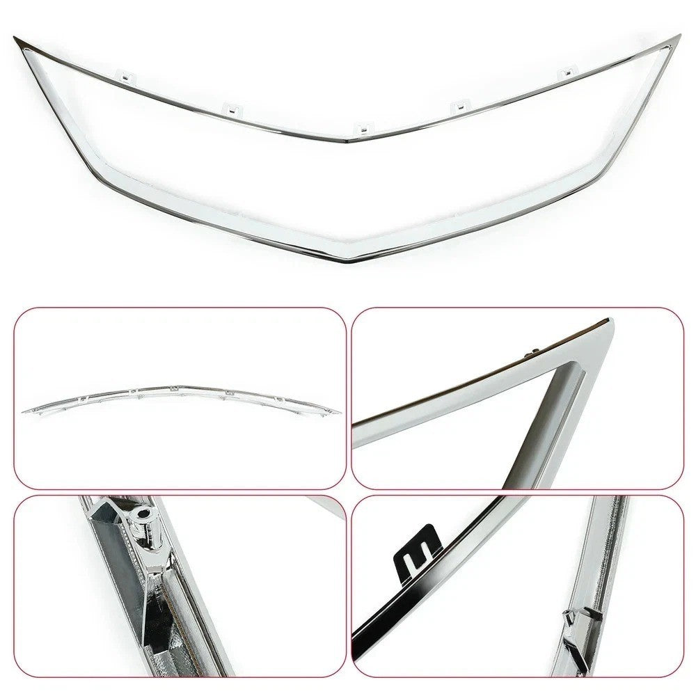 New Grille Trim Grill Chrome For 2016-18 Acura ILX Replace AC1202108 71122TX6A51