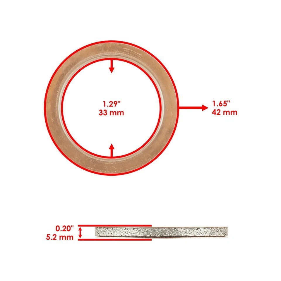 Exhaust Muffler Pipe Gasket for Suzuki Ds80 1983-2000 / Jr80 2001-2004