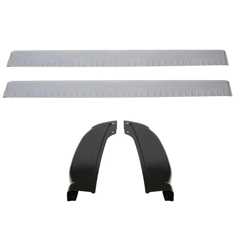 For 99-07 Chevy Silverado 4DR EXT Cab Inner & Outer Rocker Panels w/ Cab Corners