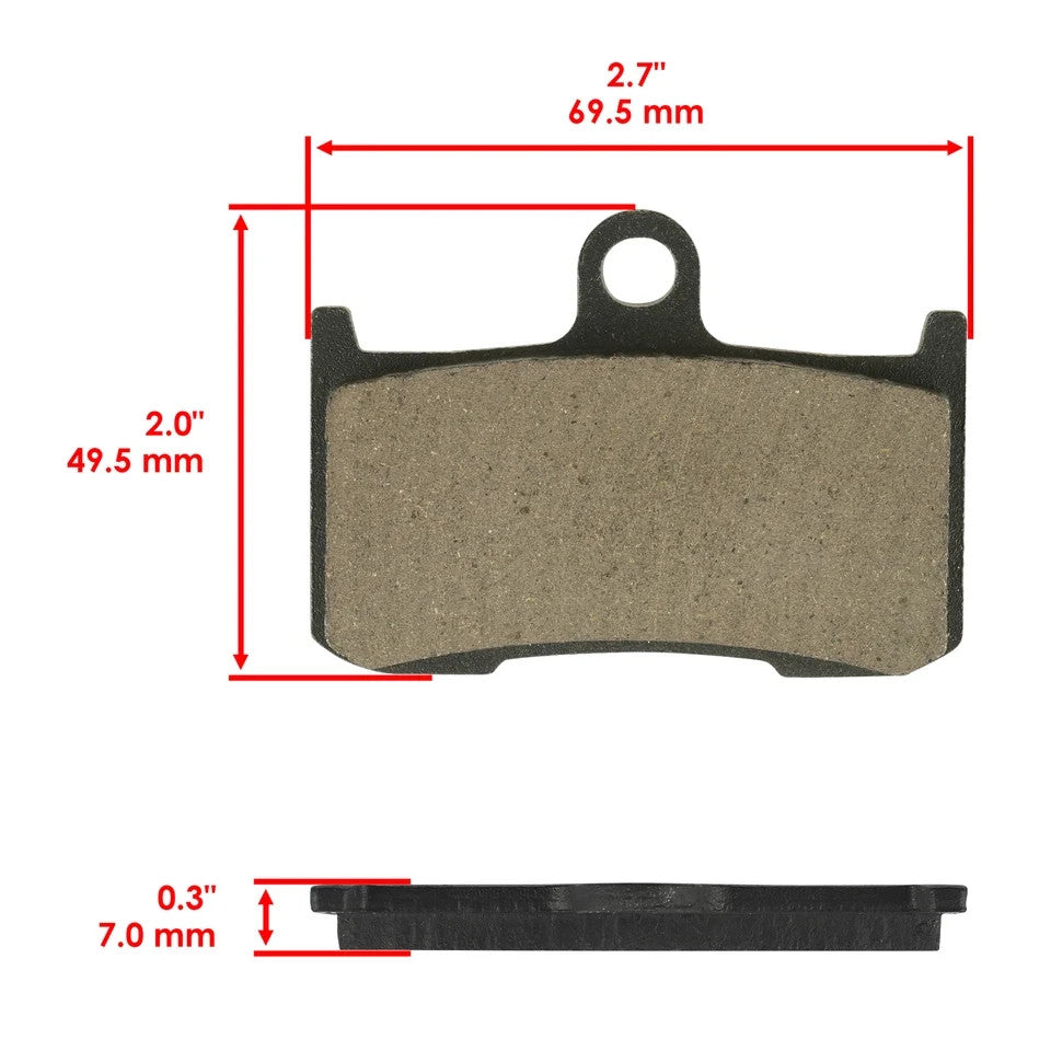 Caltric Front Brake Pads for Triumph T2020475 Front Brake Pads Motorcycle