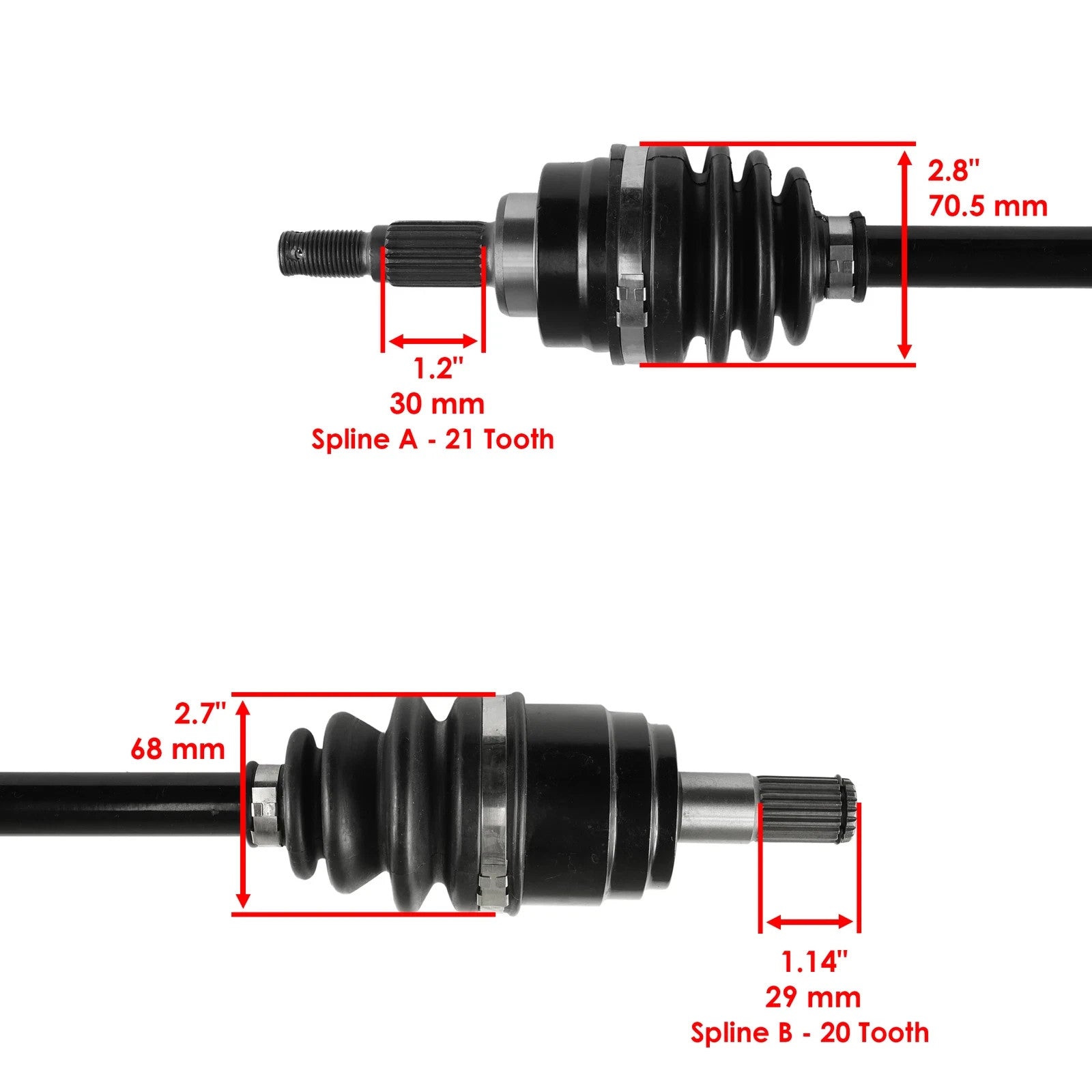 Front Left Complete CV Joint Axle For Honda Rubicon 500 TRX500FA  4X4 2005-2014