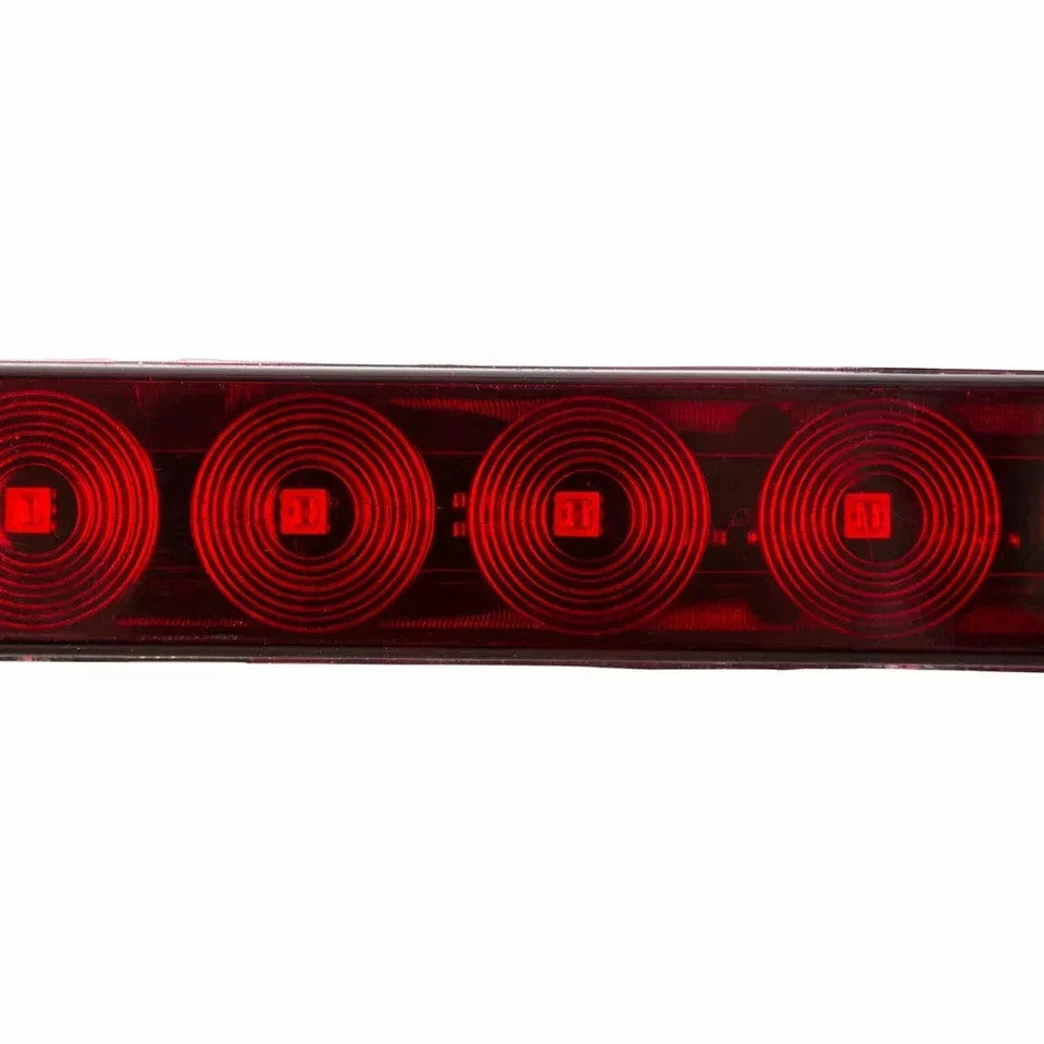 2pcs 16" Red 11 LED Trailer Truck Light Bar Stop Turn Tail Rear Brake Lamp Strip