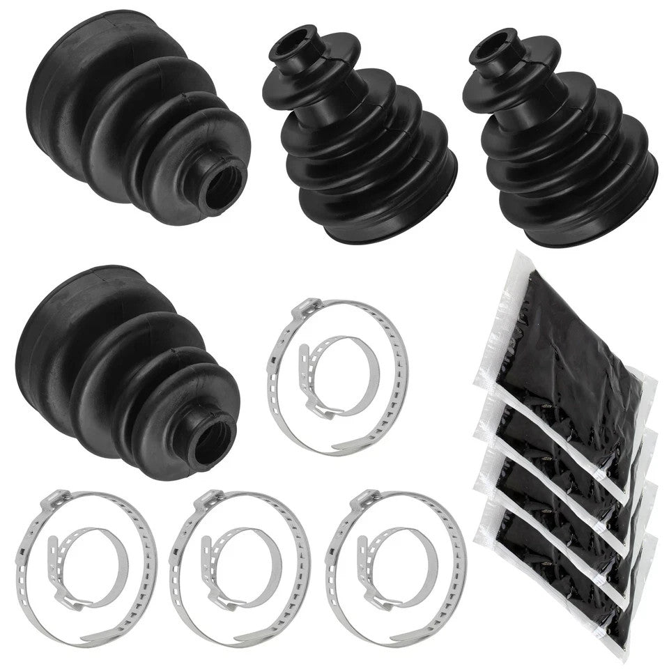 2 Front Axle Inner Outer CV Boot Kits for Polaris Sportsman 800 EFI 2006 2007