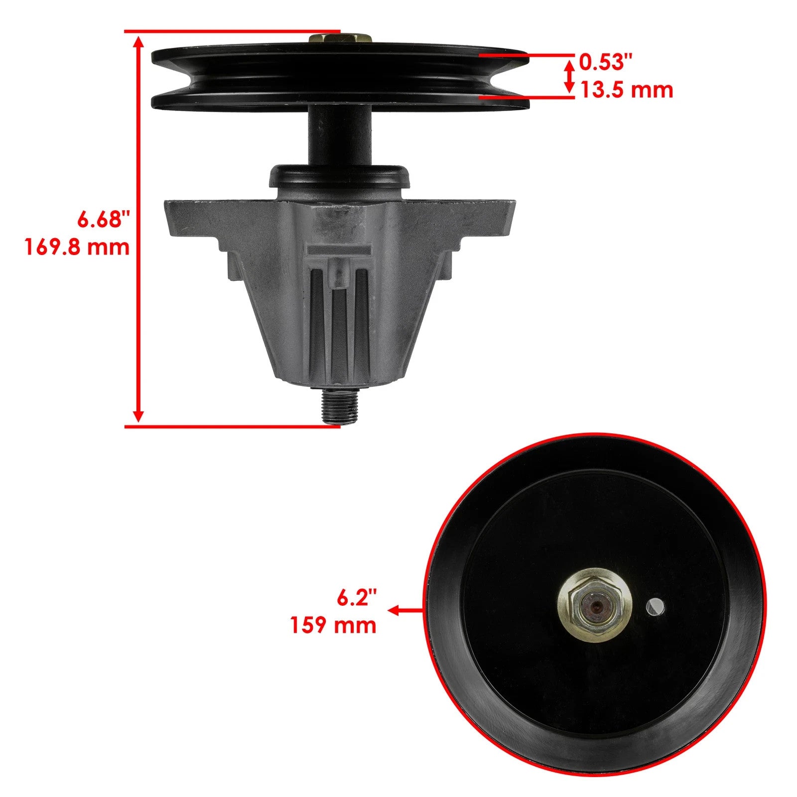 46" Deck Spindle for Cub Cadet XT1-LT 46 XT1 LT46 Enduro / XT2-LX 46 XT2 Enduro