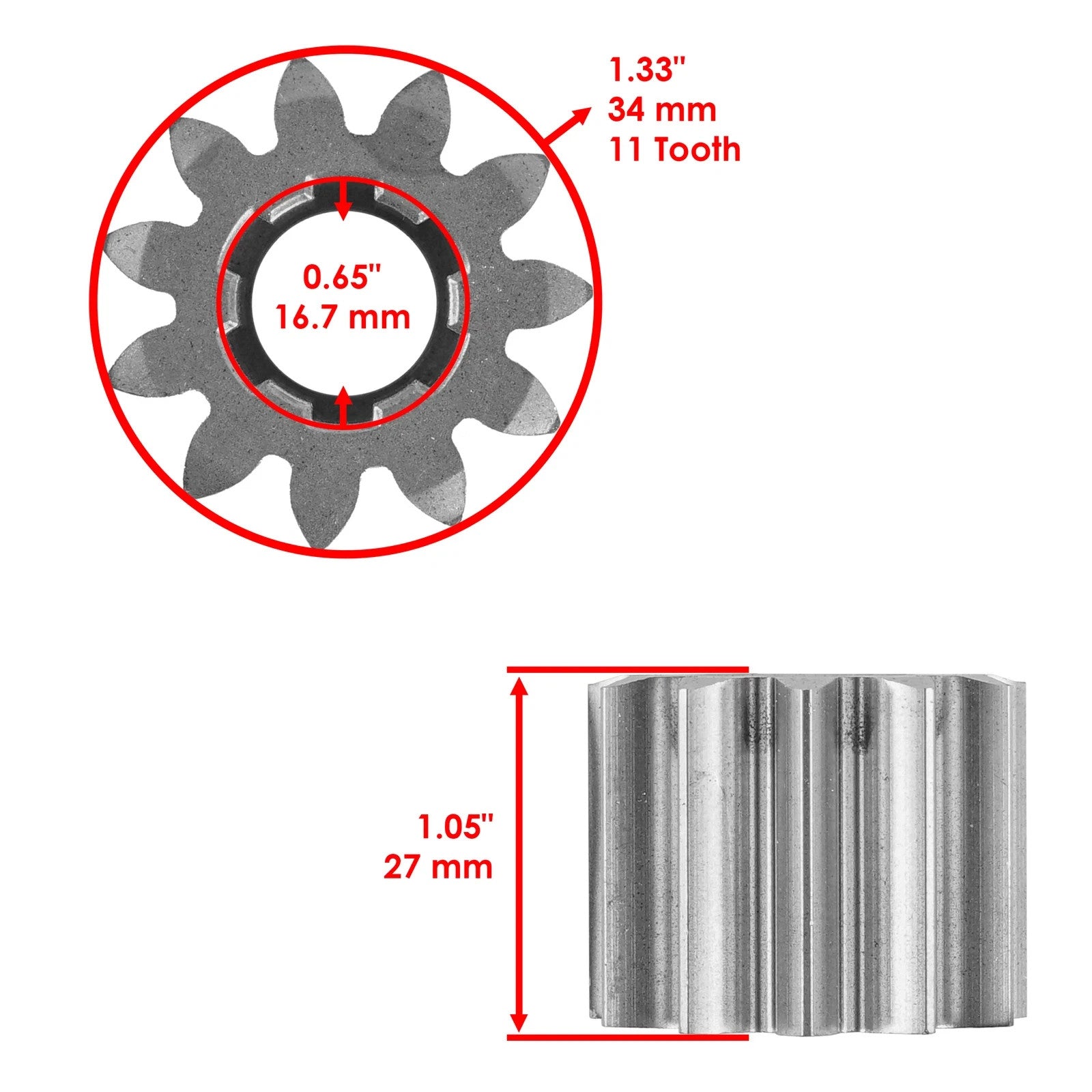 3-Pack Steering Sector Gear for John Deere 102 105 115 125 135 145 GX20053