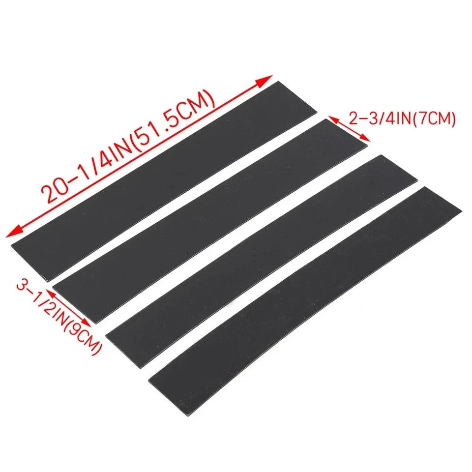 For 2007-13 2014 Cadillac Escalade Black B-Pillar Posts Door Window Trim Cover A