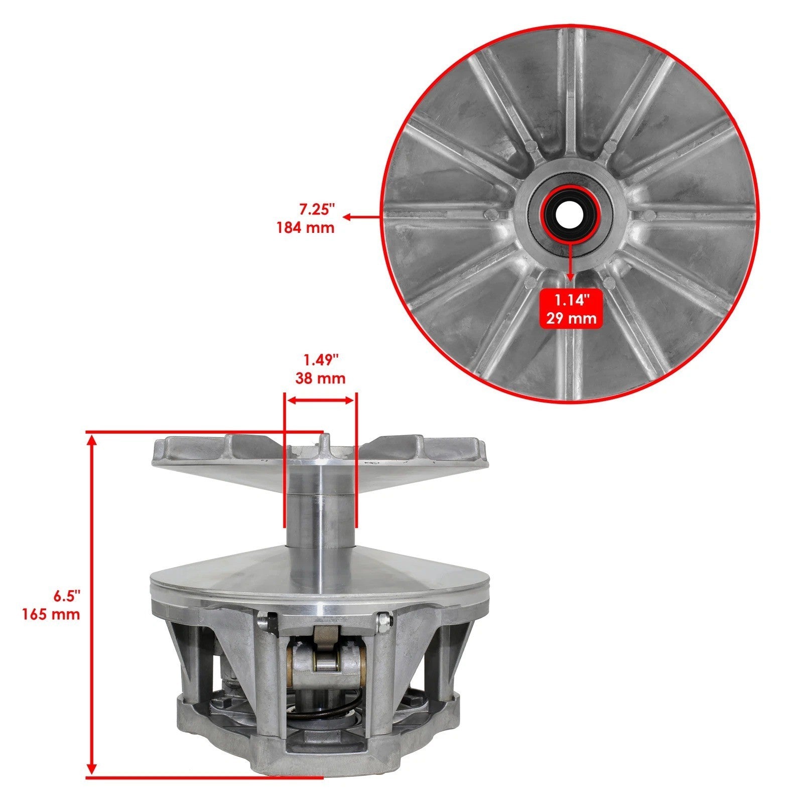 Primary Drive Clutch Assembly for Polaris Sportsman 400 4X4 HO 2011-2014