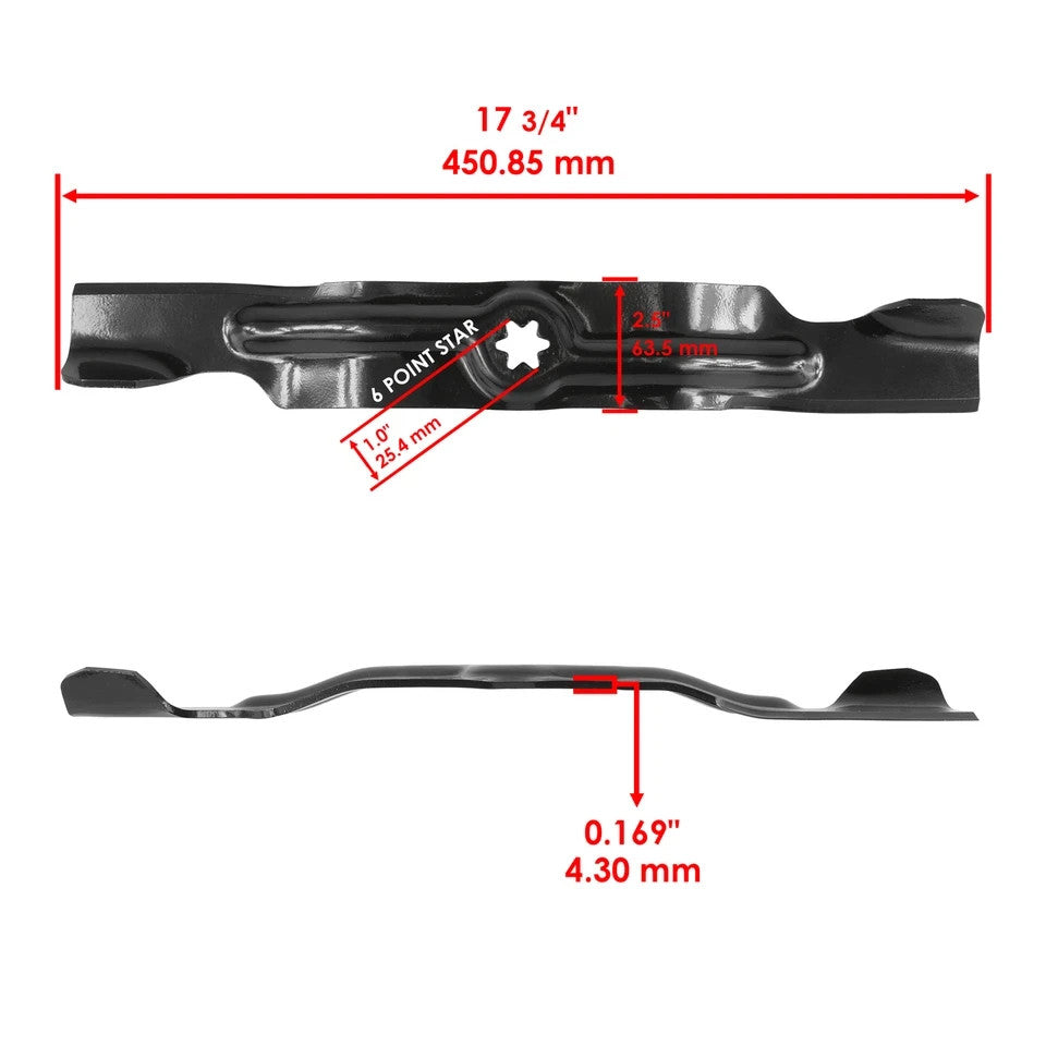Spindle & Blade for White Outdoor ZT-50 ZT-5000 ZT-22 Q626 618-04126 50" 3x