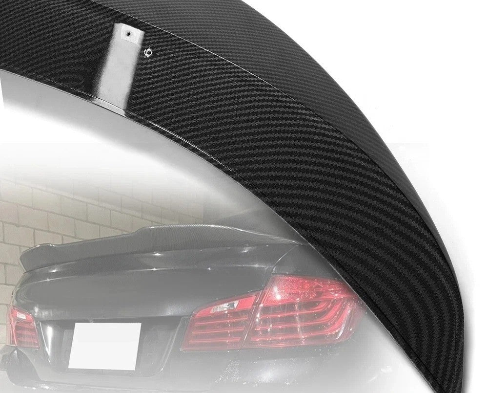 HECASA Rear Trunk Spoiler Wing Carbon Fiber Style PSM For 11-17 BMW F10 5 Series