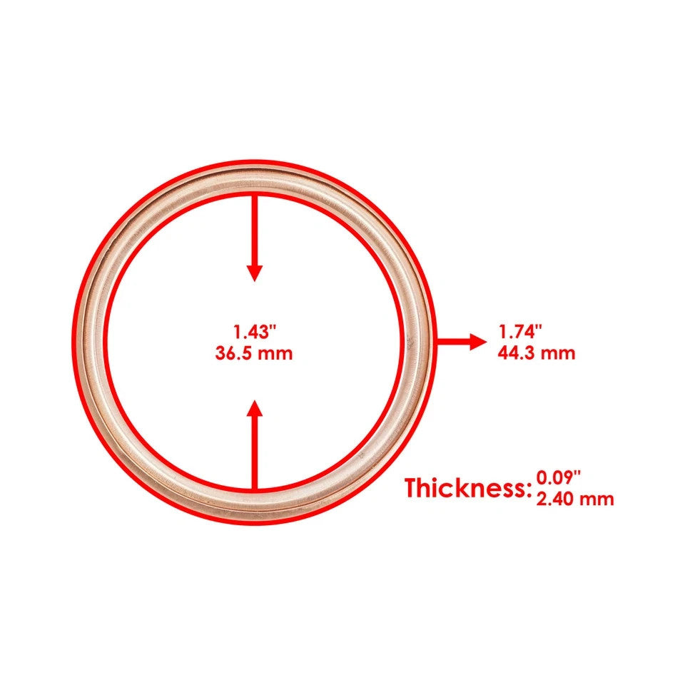 Exhaust Pipe Gasket for Kawasaki KLX250S KLX250S KLX250Sf 2006 2007 2009-2014