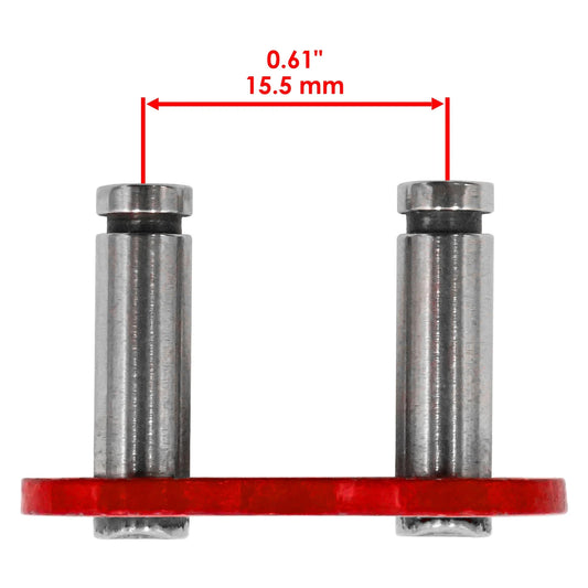 Caltric 520 Chain Master Link For Motorcycle Bike ATV Connecting Link Red
