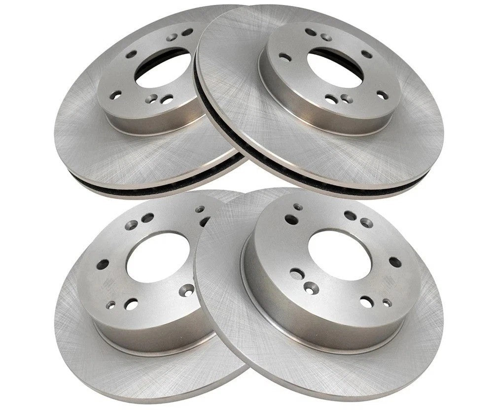 Front and Rear Brake Rotors Set For 1998-2002 Honda Accord