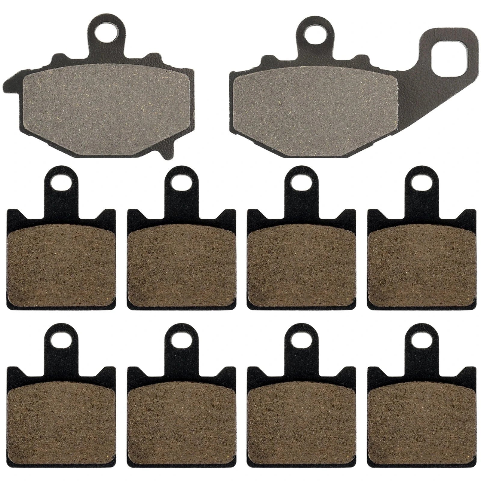 Caltric Front and Rear Brake Pads for Kawasaki ZX6R ZX-6R Ninja ZX600 2007-2012