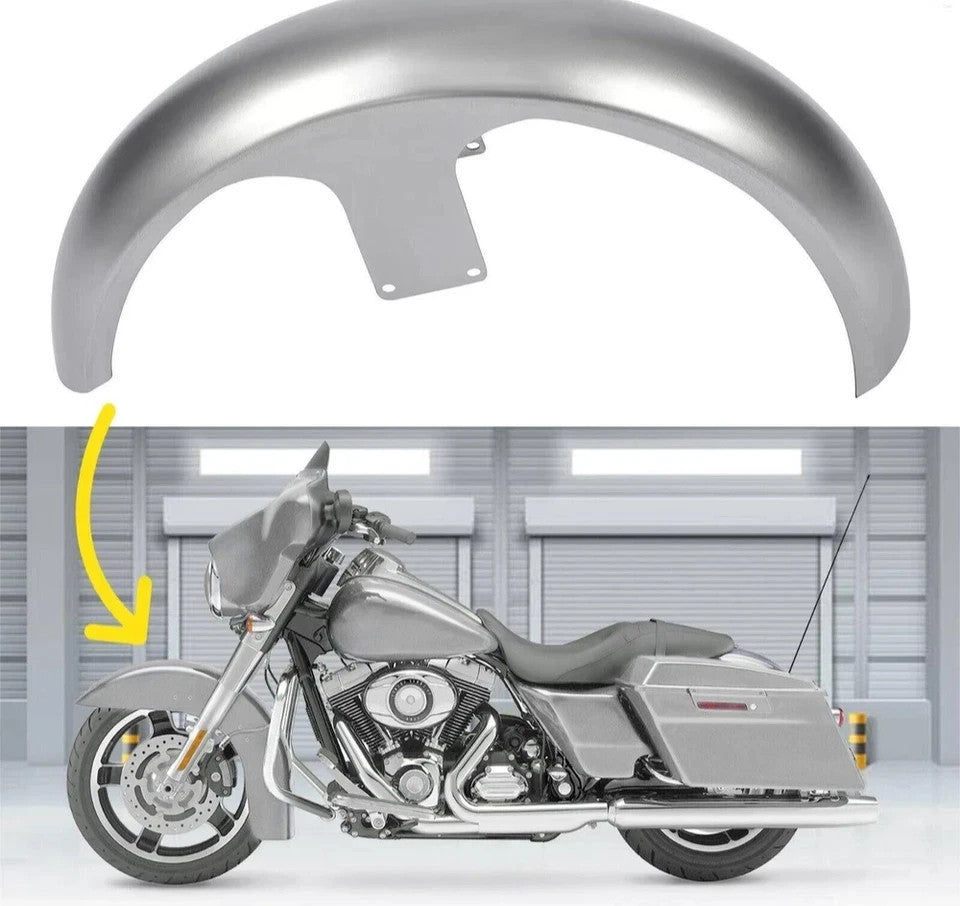 26" Wrap Front Fender Fit For Harley Bagger Touring Road Street Glide 1997-2013